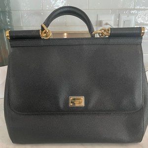 Dolce & Gabbana, Bags, Dolce Gabbana Miss Sicily Bag Leather Large